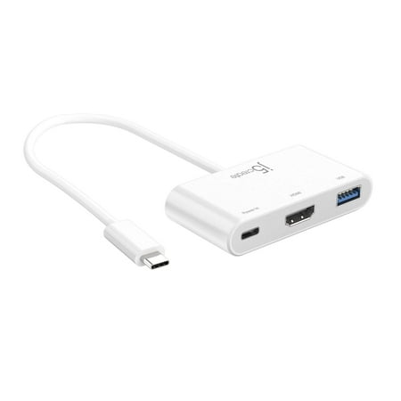 j5create - USB-C to HDMI & USB 3.0 with Power Delivery - White