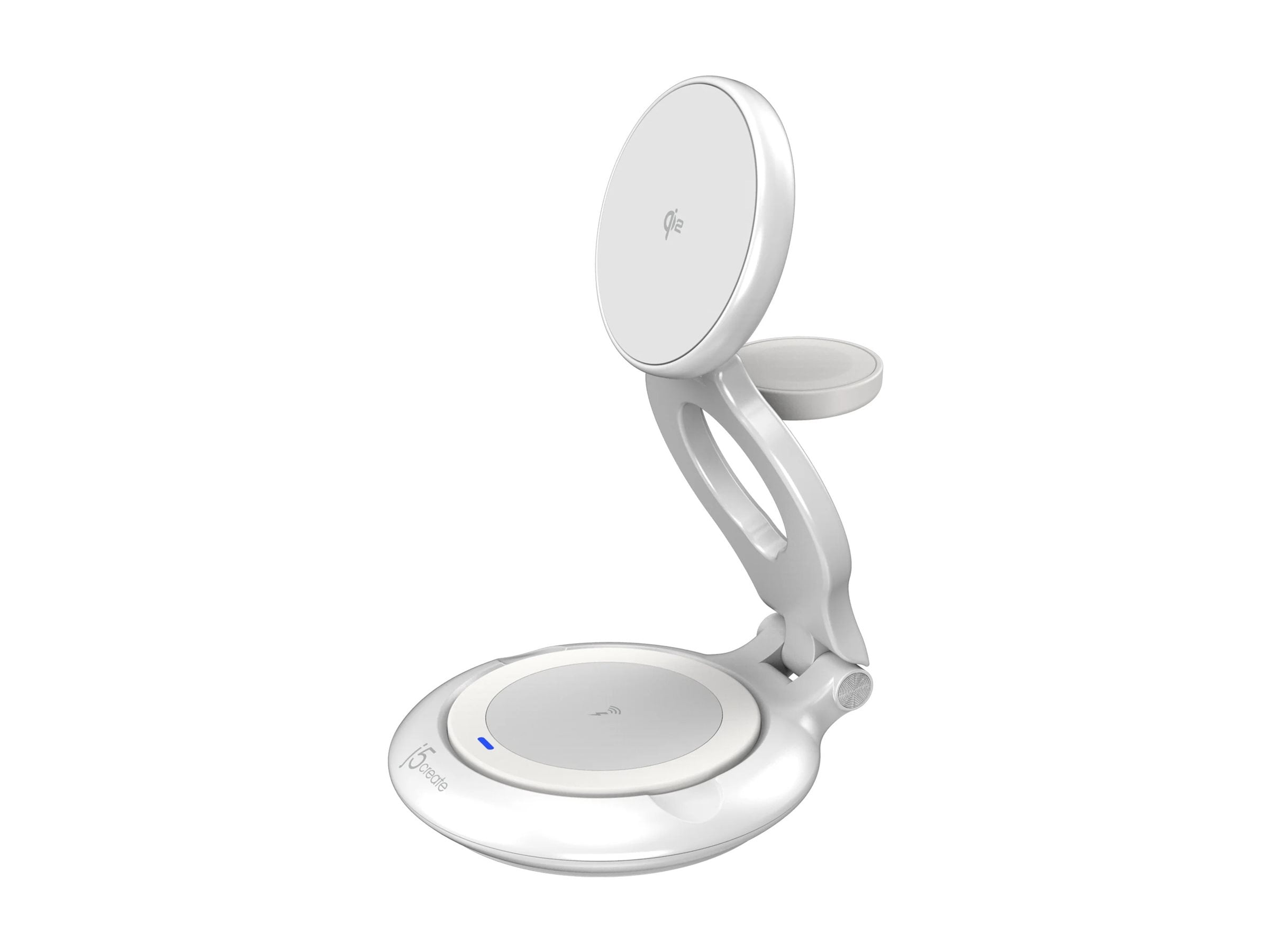 j5create Qi2 3-in-1 Magnetic Foldable Wireless Charging Station, JUPW3415