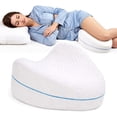 thumbnail image 1 of jQMUHLC Comfort Memory Foam Knee Pillow Support Pillow with 2 Pillowcases for Side Sleepers Relief ,Back Hips Knees Joints Nerves and Muscles Comfort Sleep Aid, 1 of 7