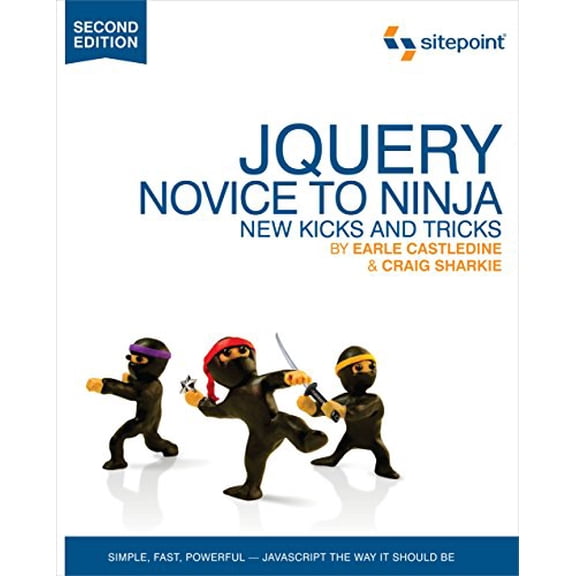 Pre-Owned jQuery: Novice to Ninja: Novice to Ninja Paperback Earle Castledine, Craig Sharkie