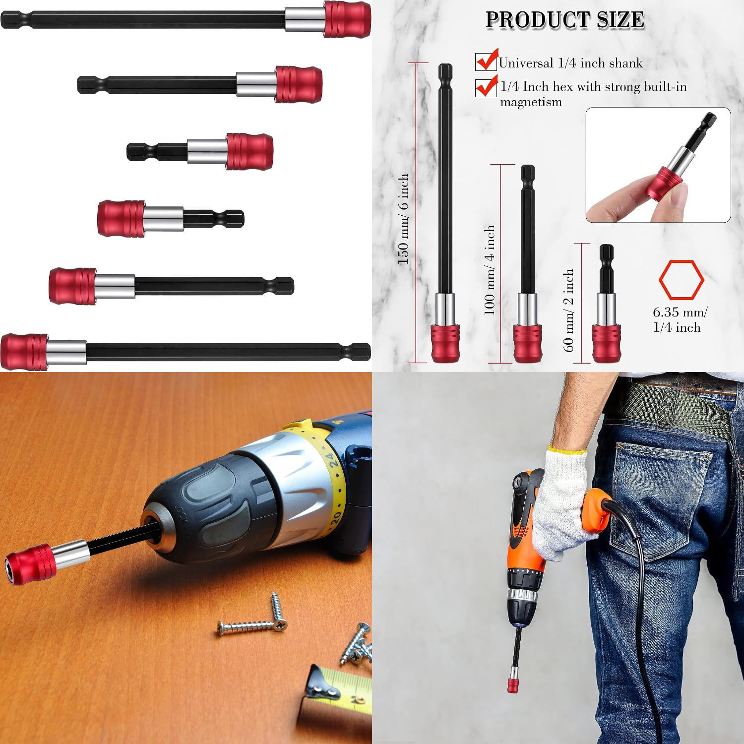 6 inch impact driver bit set hotsell