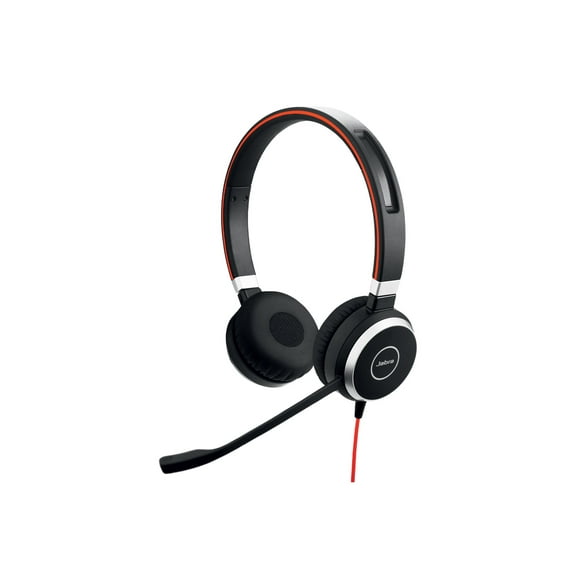 jabra Evolve 40 UC Stereo Noise Canceling Headset, Over-the-Head, Black 6399-829-289