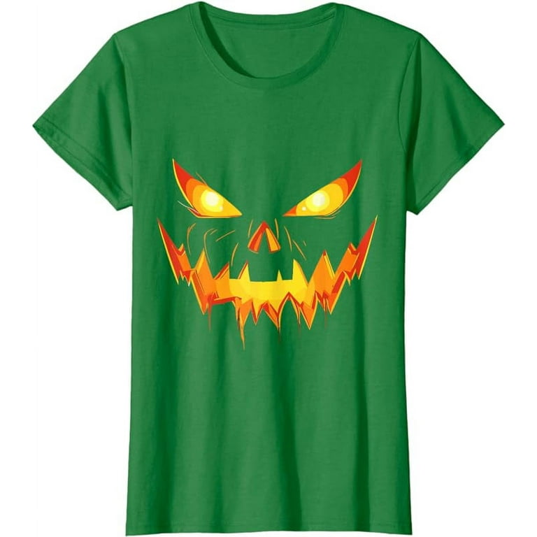 Scary Pumpkin Face Halloween T Shirt Shirt Jack O Lantern Costumes