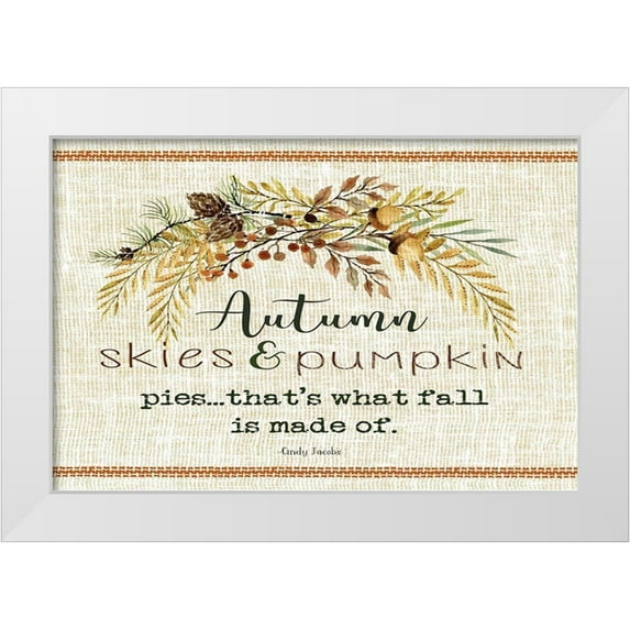 jacobs, Cindy 32x23 White Modern Wood Framed Museum Art Print Titled - Autumn Skies