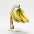 thumbnail image 1 of jalz jalz Banana Hanger Marble Base,Modern Banana Holder Tree Stand with Hook for Home or Bar(White), 1 of 7