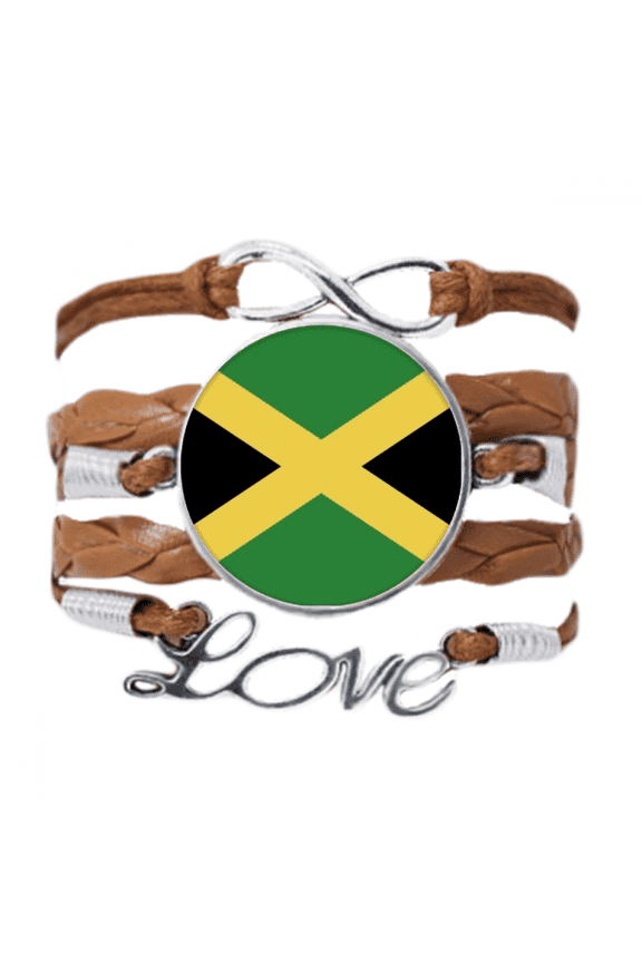 jamaica national flag north amecountry bracelet love chain ornament wristband