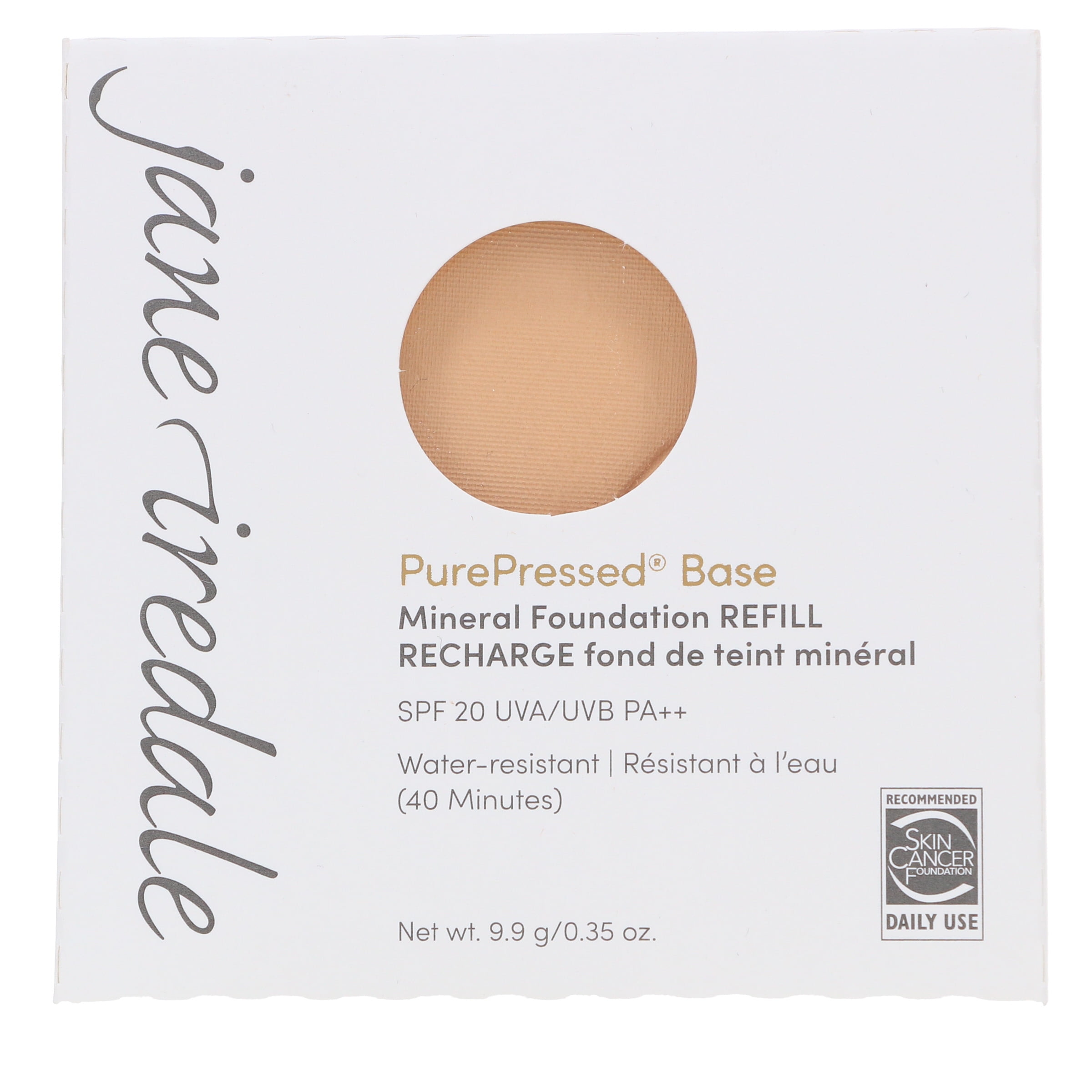jane iredale PurePressed Base Mineral Foundation SPF 20 Refill, Warm Sienna, 0.35 oz