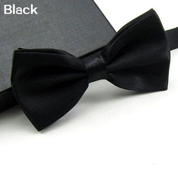 jangslng Men Classic Solid Color Bowtie Necktie Tuxedo Wedding Party Adjustable