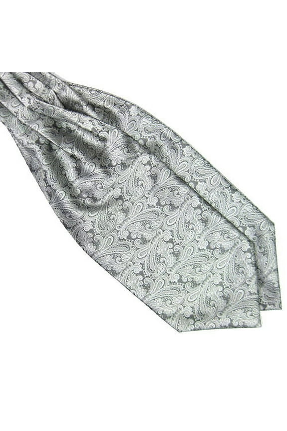 Men's Classic Colorful Silky Satin Wedding Banquet Necktie Cravat Ascot Tie