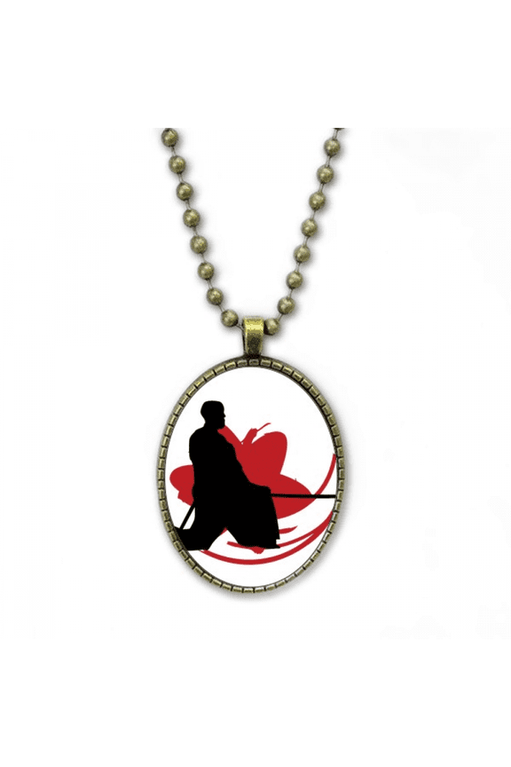 japan asia hew outline necklace vintage chain bead pendant jewelry collection