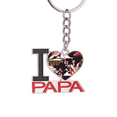 thumbnail image 1 of japan cranes  cloud sun Keychain Metal Keyring Holder Love PAPA Father, 1 of 3