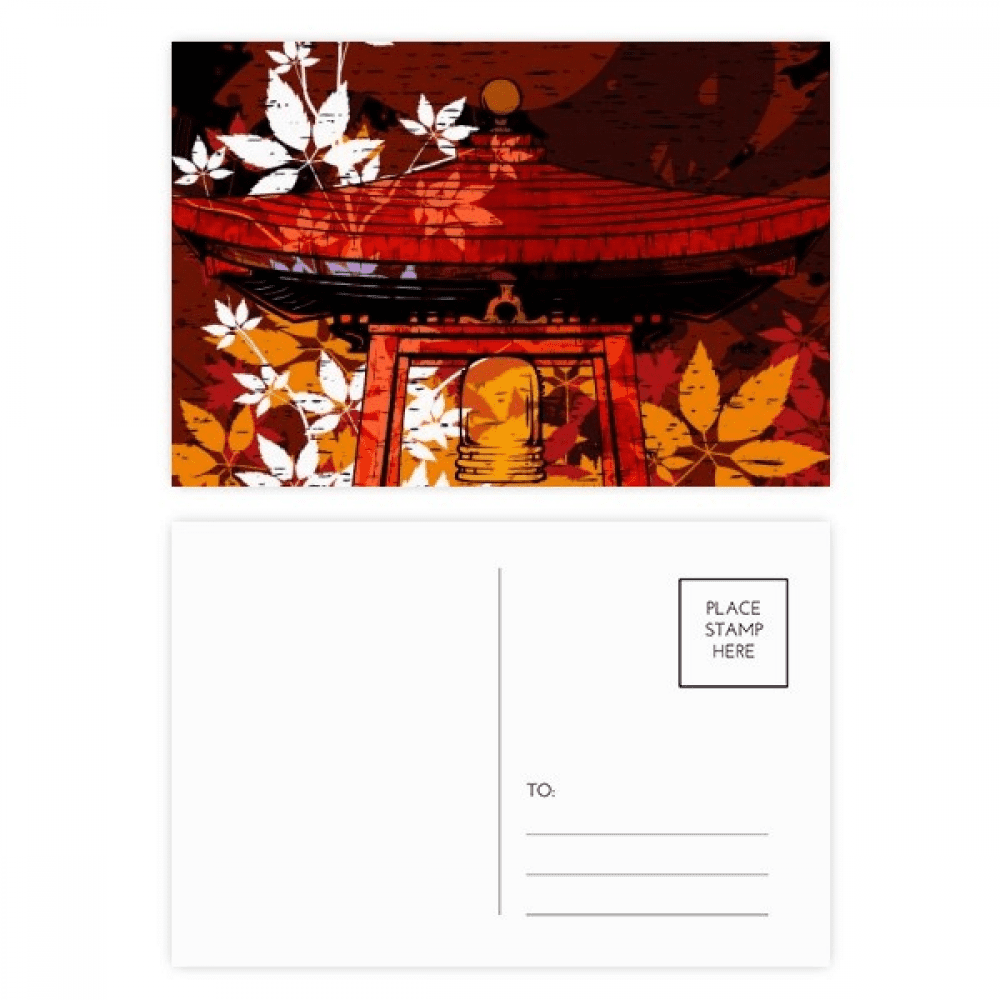 japan japanese style pavilion postcard set birthday mailing thanks greeting card