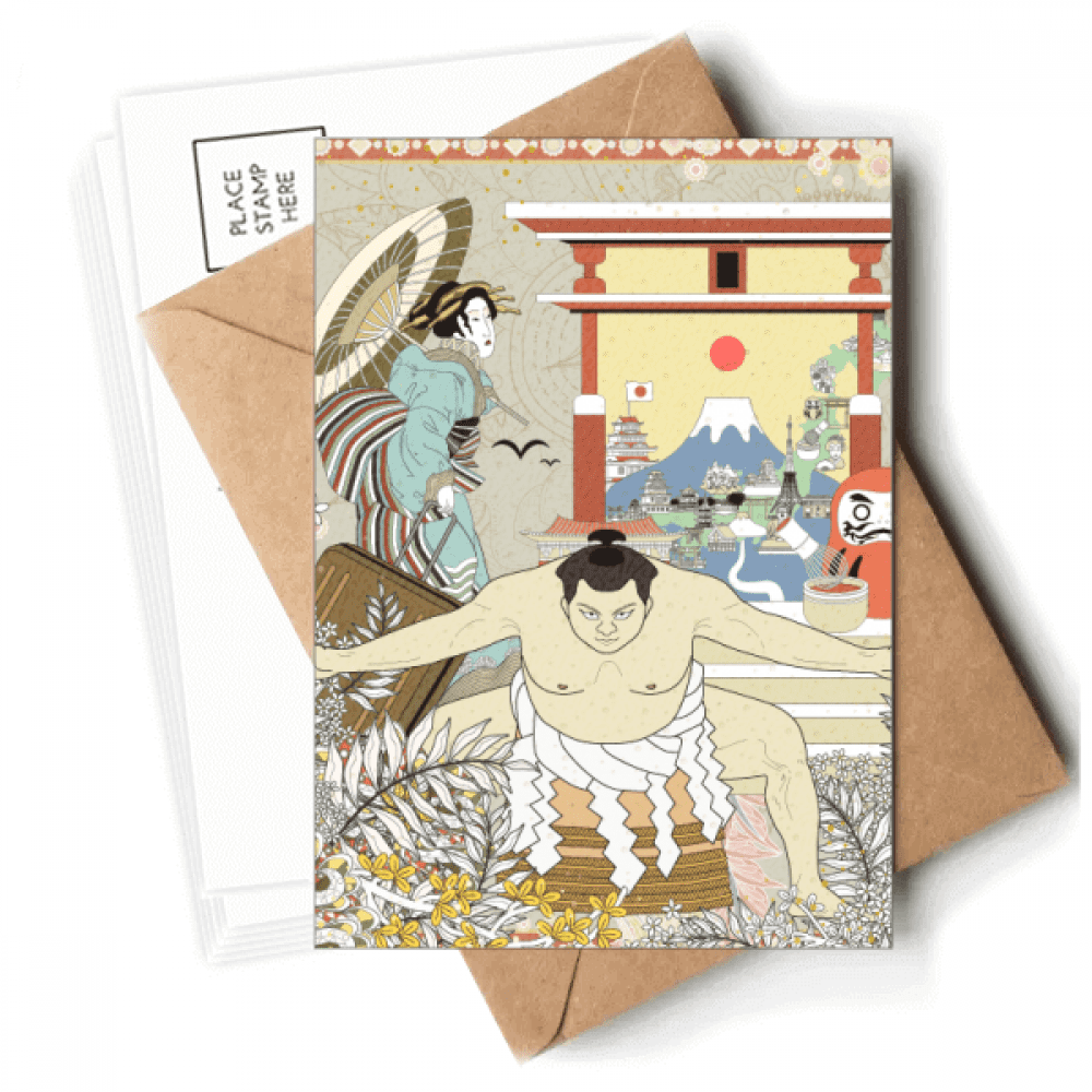 japan japanese ukiyo-e  Postcards Envelopes Blank Note Cards Mailing