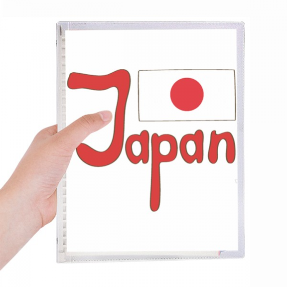 japan national flag red pattern notebook loose diary refillable journal statiry