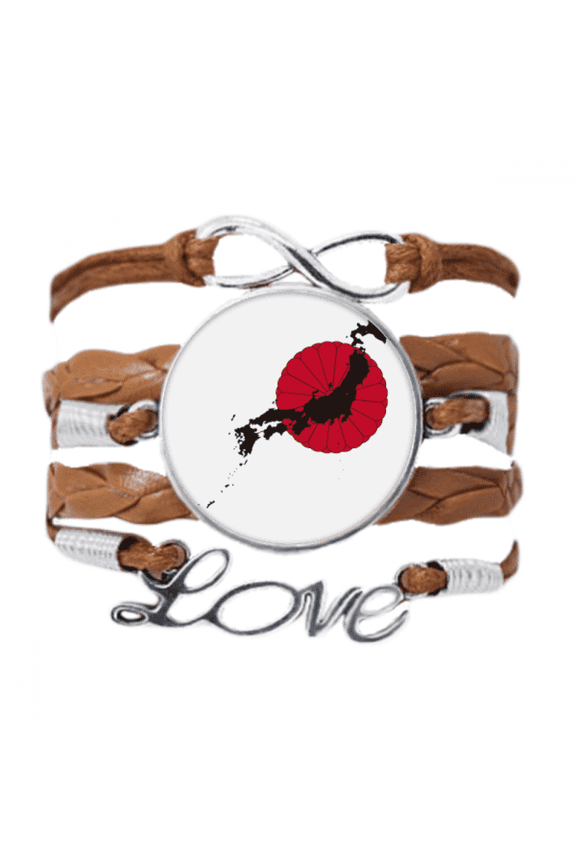 japanese emblem map pattern bracelet love chain ornament wristband