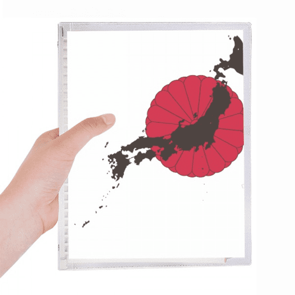 japanese emblem map pattern notebook loose diary refillable journal statiry