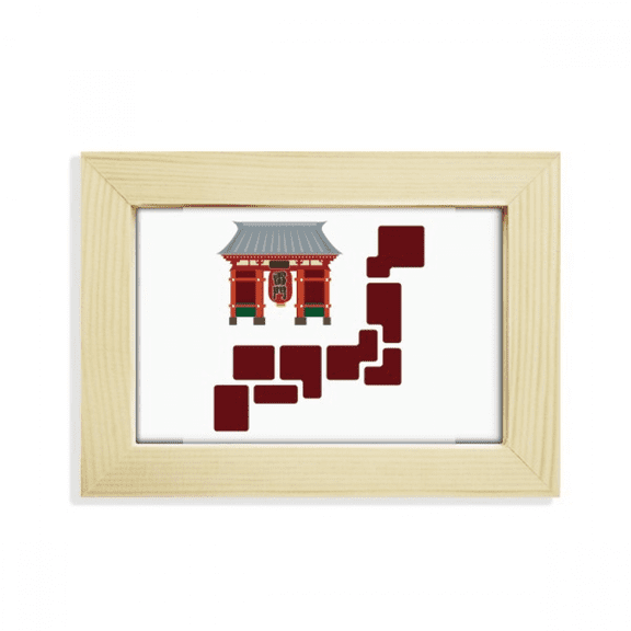 japanese symbol brick wall desktop decorate photo frame picture art painting 5x7 inch