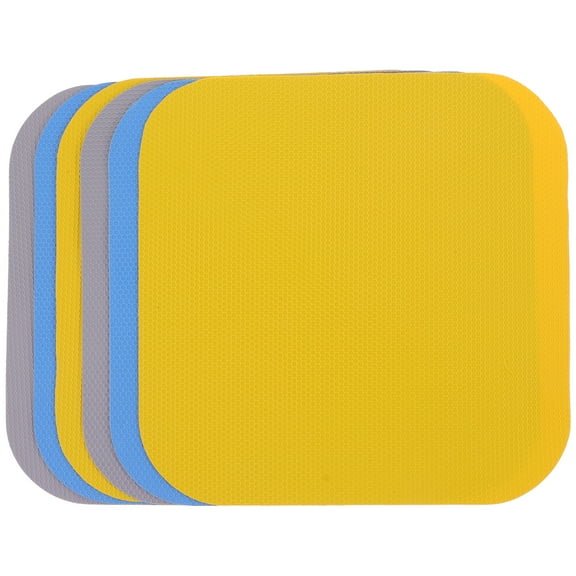 jar opener Rubber Jar Gripper Pad Set for Opening Jars & Heat Insulation (6 Pcs) (5.04X5.04X0.12Inch)