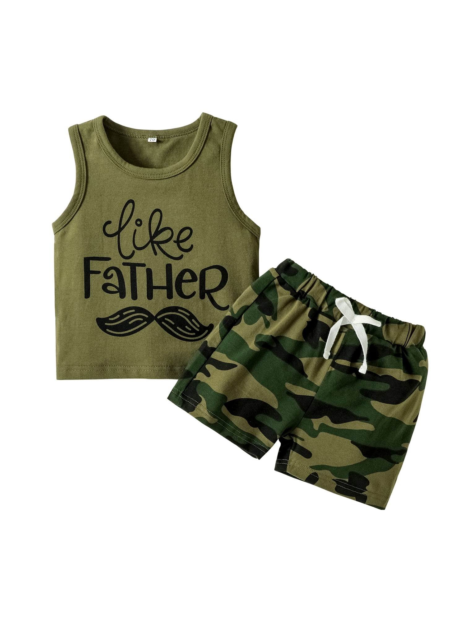 jaweiw Baby Boy鈥檚 Vest and Shorts Clothes Set, Letter Sleeveless Tops