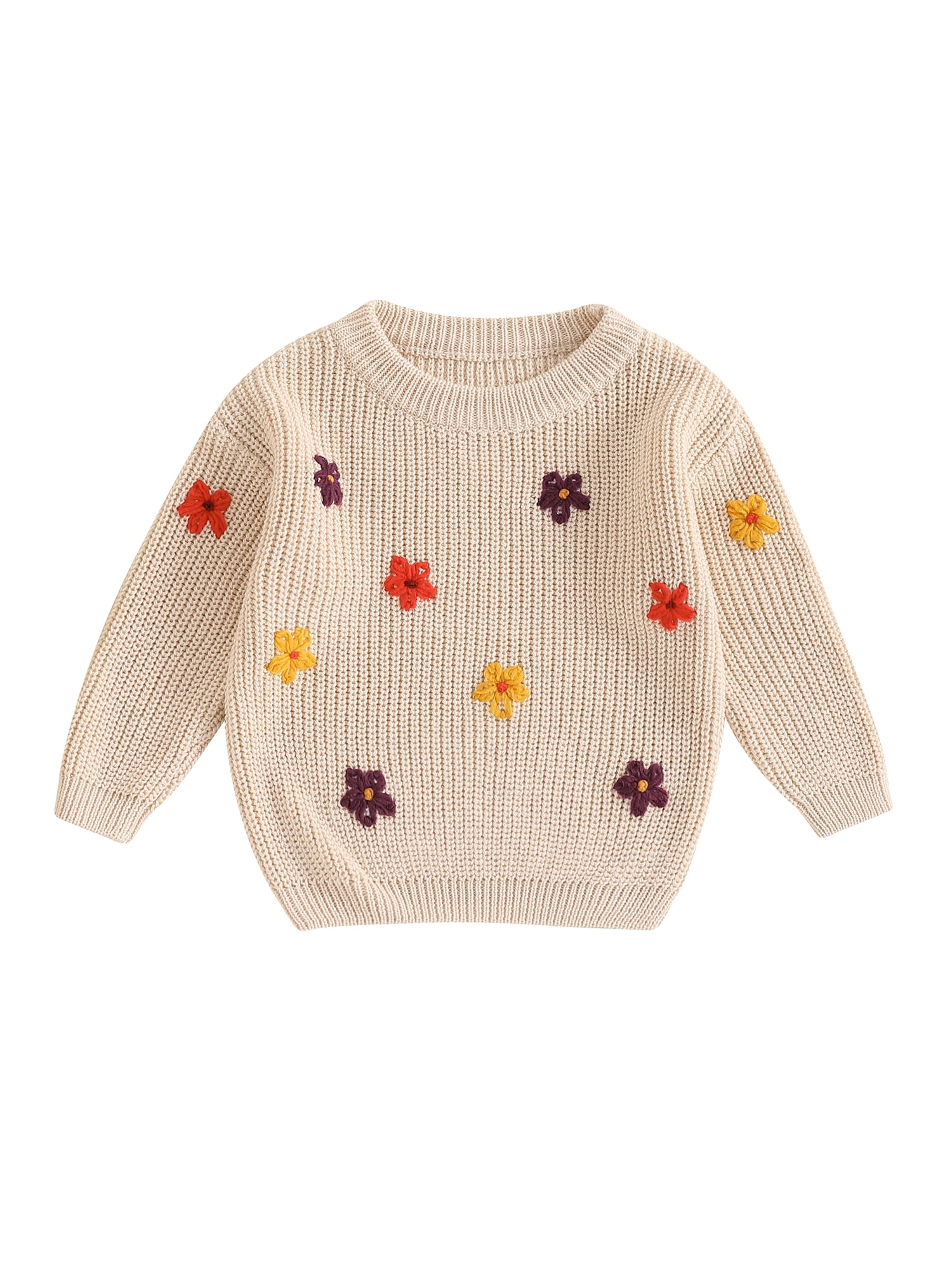 トップス katie WINTER BABY crew neck knit Amazon.com: Baby Girl Sweater Long Sleeve Crew Neck Frills
