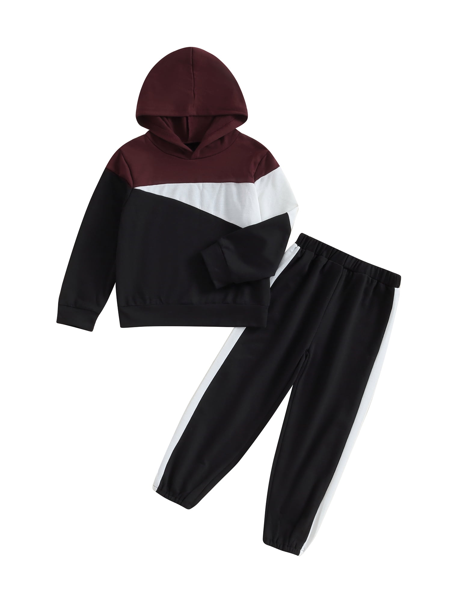 jaweiwi Kids Little Boy Autumn Clothes Set 5T 6T 7T Contrast Color Long ...