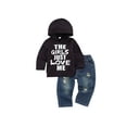 thumbnail image 1 of jaweiwi Toddler Baby Boy Outfits Hoodie Sweatshirts Jeans Clothes Set Fall Winter 6 9 12 18 24 Months, 1 of 8
