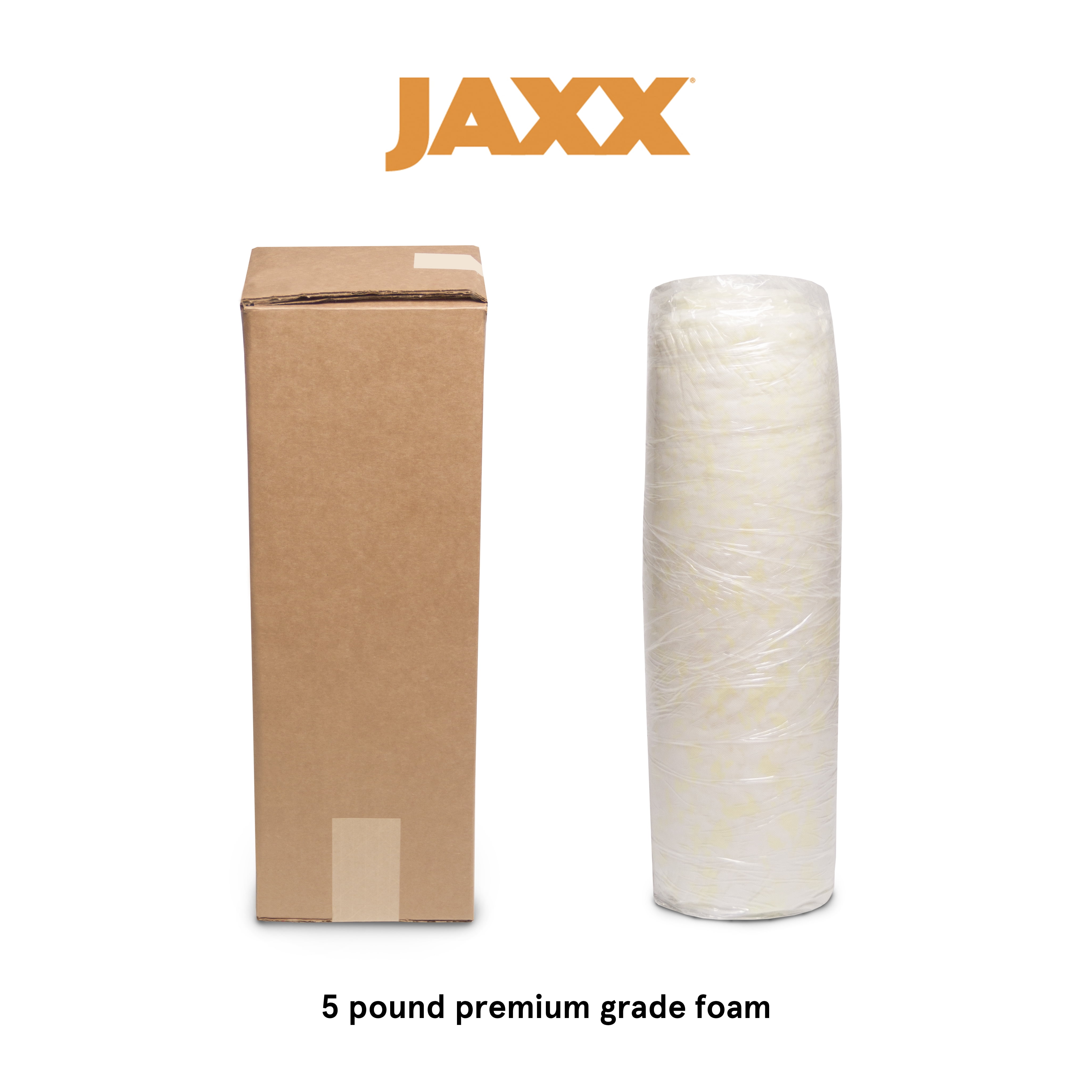 jaxx premium grade shredded foam filling - refill for pillows, bean bag chairs, dog beds, and cushions, 5 lb