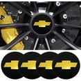 thumbnail image 1 of jdmotive Automotive Decals & Stickers Chromed Aluminum Black, 4 Count, 1 of 3