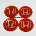 thumbnail image 1 of jdmotive Honda 60mm Wheel Covers Devil Gloss Red fits Civic SI Accord, 4 Pack, 1 of 2