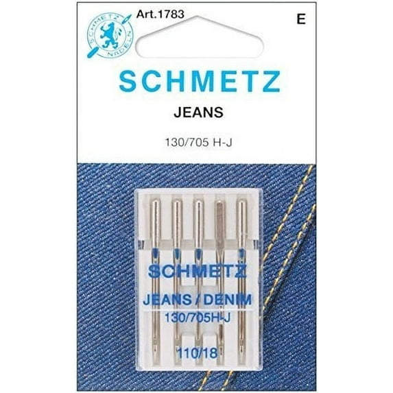 jean & denim machine needles-size 18/110 5/pkg (2 pack)