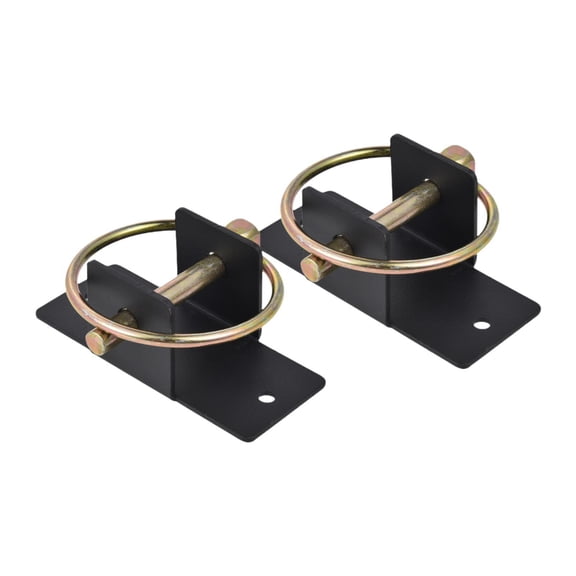 jeetily 2 Pieces Water Bucket Hooks Bucket Hangers Steel with Quick Release Pin Brackets