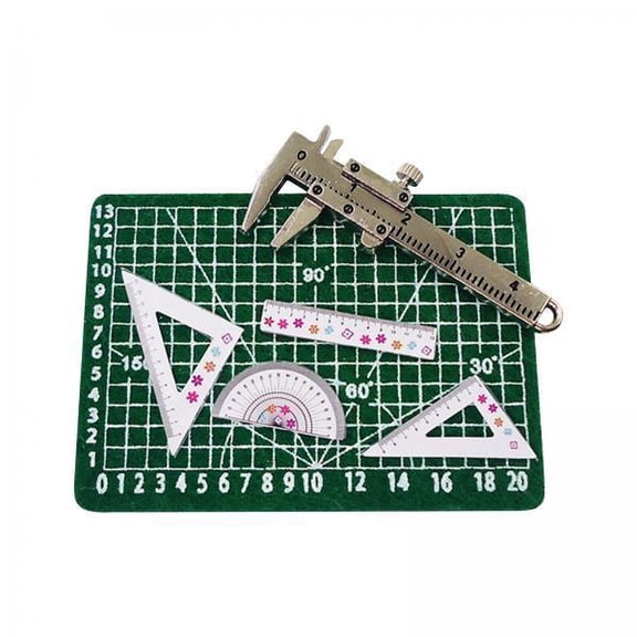 jeetily 2xMini Ruler Dollhouse Decoration Accessories Scenery Supplies Miniature Ruler