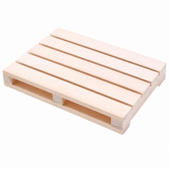 jeetily 3xSlatted Wood Small Tray Miniature Wooden Pallet Lightweight Small Cup Coaster for Dollhouse Hobbyists, Craft Enthusiasts, Desktop Arrangements |