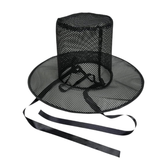 jeetily Black Mesh Witch Hat Decorative Costume Accessory for Festival Stage Performance