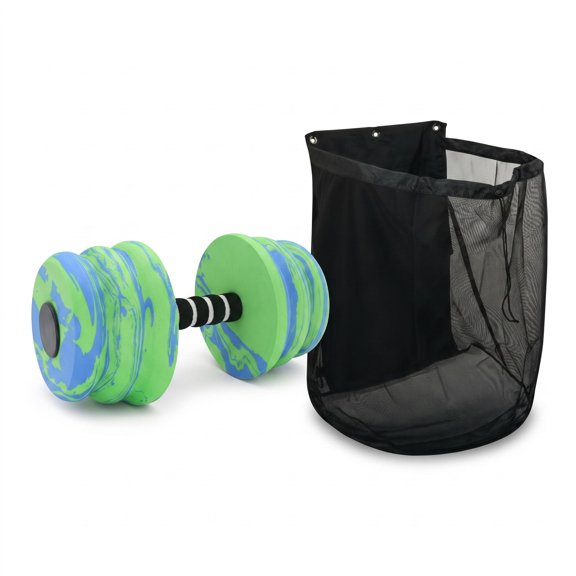 jeetily Women Exercise Armband with Poolside Storage Net for Swimming Pool Exercises Lightweight EVA Foam Hand Buoy for Joint Friendly Strength Conditioning