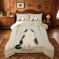 thumbnail image 1 of jejeloiu 3D Cartoon Animal Cat Queen Comforter Set Kids,Japan Minimalist Style Bedding Comforter Set,Reversible,3-Piece, 1 of 8