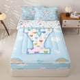 thumbnail image 1 of jejeloiu 3D Cartoon Rainbow Initial Y Zipper Twin Comforter Sets with Fitted Sheet and 2 Pillowcases For Kids,Colorful Loves Pattern Aesthetic Zipper Bedding Set,Colorful Stars Reversible,4-Piece, 1 of 7