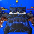 thumbnail image 1 of jejeloiu 3D Console Lovers 7-Piece Bedding Comforter Set,Modern Video Game King Bedding Sets,Blue Black Bed Sheets For Boy,Super Cozy Room Decor Reversible, 1 of 8
