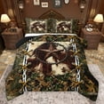 thumbnail image 1 of jejeloiu 3D Texas Stars Full Size Comforter Sets,Rustic Farmhouse Cabin Bedding Comforter Set,Brown Maples Bedding Sets For Men Women,Super Cozy Room Decor Reversible,3 Pieces, 1 of 8