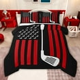 thumbnail image 1 of jejeloiu Abstract American Flag Twin Comforter Sets,Golf Ball Sport Bedding Set For Boys Girls Reversible 2-Piece, 1 of 8