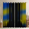 thumbnail image 1 of jejeloiu Abstract Geometric Striped Blackout Curtains Set of 2 (52x84 Each),Yellow Black Window Curtains For Men Women, 1 of 6