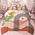 thumbnail image 1 of jejeloiu Abstract Geometric Stripes Queen Comforter Set,Modern Aesthetic Bedding Comforter Set For Girl Teens 3-Piece, 1 of 8