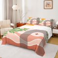 thumbnail image 1 of jejeloiu Abstract Geometric Stripes Twin Sheet Sets,Modern Aesthetic Bedding For Girl Teens 3 Pieces, 1 of 7