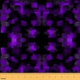 thumbnail image 1 of jejeloiu Abstract Geometric Piexl Fabric by the Yard 2 Yards,Oil Painting Room Decor Fabric by the Yard,Purple Black Plaid Fabric for Sewing For Men Women,Luxury Bedroom Decor, 1 of 6
