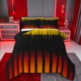 thumbnail image 1 of jejeloiu Abstract Lines Pattern Queen Comforter Set For Adults,Yellow Black Orange Bedding Comforter Set For Girls,Reversible,3-Piece, 1 of 8