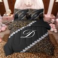 thumbnail image 1 of jejeloiu Abstract Monogrammed D 7 Pieces Bedding Comforter Set,3D Luxury Diamond Full Bedding Set For Men Women Reversible, 1 of 8