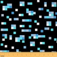 thumbnail image 1 of jejeloiu Abstract Plaid Buffalo Fabric (5 Yards) Pixel Geometric Blue Black Sewing Decor For Home Decor, 1 of 1