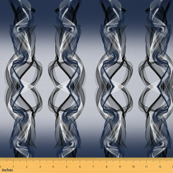 jejeloiu Aesthetic Geometric Geometric Fabric by the Yard 5 Yards,Minimalist Stripes Lines Fabric for Sewing,Gray Black Home Decor Fabric by the Yard For Teens,Luxury Bedroom Decor