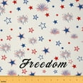thumbnail image 1 of jejeloiu American Independence Day Fabric by the Yard 1 Yard,Freedom July 4Th Home Decor Fabric by the Yard,Colorful Stars Fireworks Sewing Fabric For Men Women,Luxury Bedroom Decor, 1 of 6