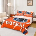 thumbnail image 1 of jejeloiu American Rugby Football Bed Sheets,Teen Ball Game King Sheets For Gamer 4-Piece, 1 of 7